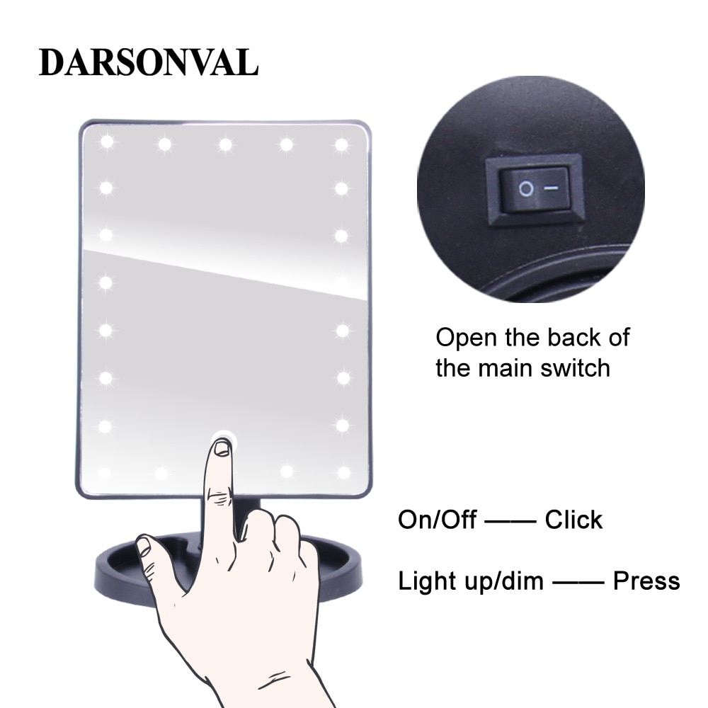 Illuminated Mirrors Touchscreen Switch