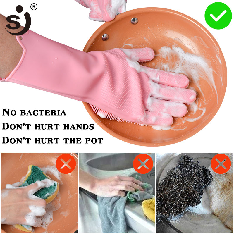 Rubber Gloves Multifunctional Scrubber