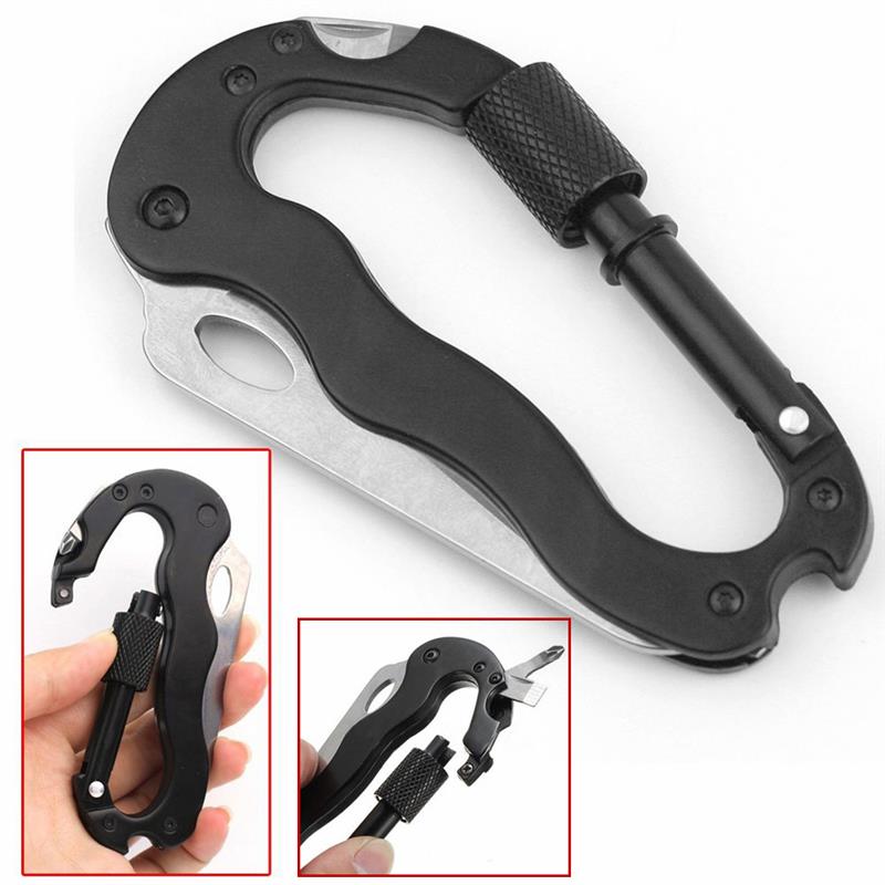 Carabiner Keychain 6-in-1 Tool