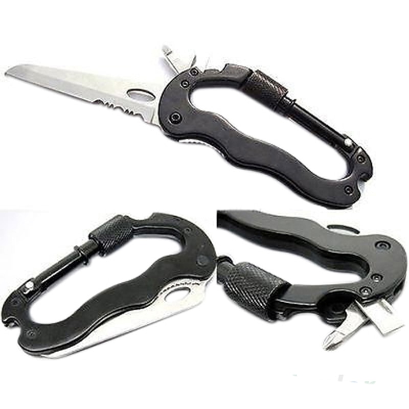 Carabiner Keychain 6-in-1 Tool