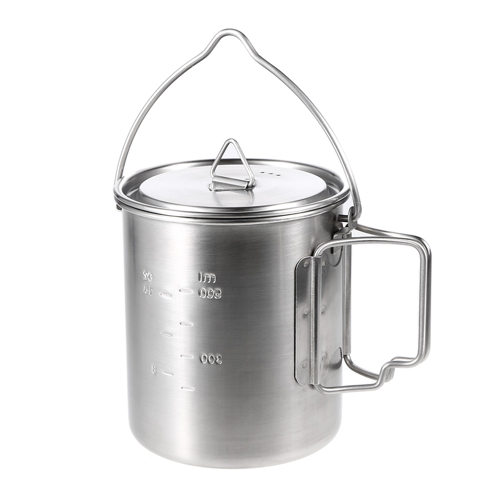 Stainless Steel Pot Portable Camping Mug