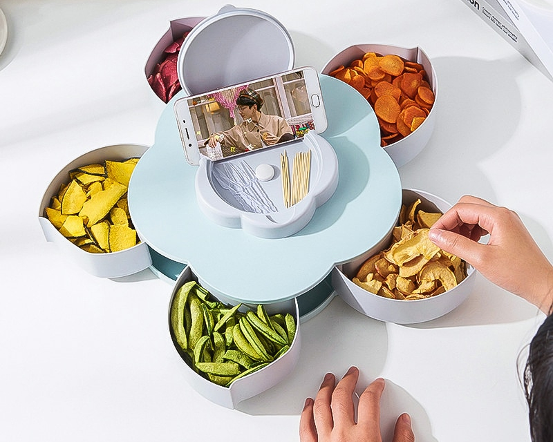 Plastic Food Containers Rotating Petal