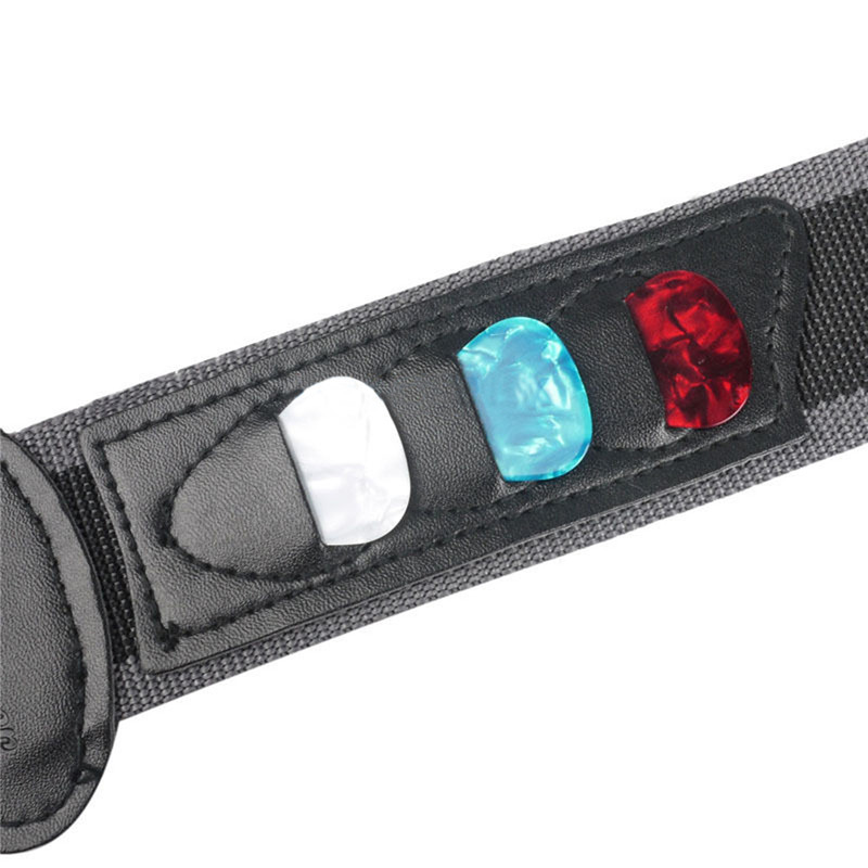 Guitar Strap with Guitar Pick Holders Adjustable