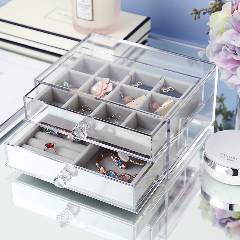 Earring Organizer Acrylic Rack Box