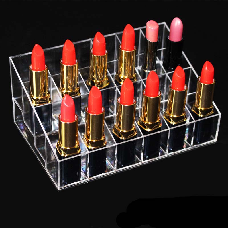 Lipstick Holder Transparent Cosmetic Stand