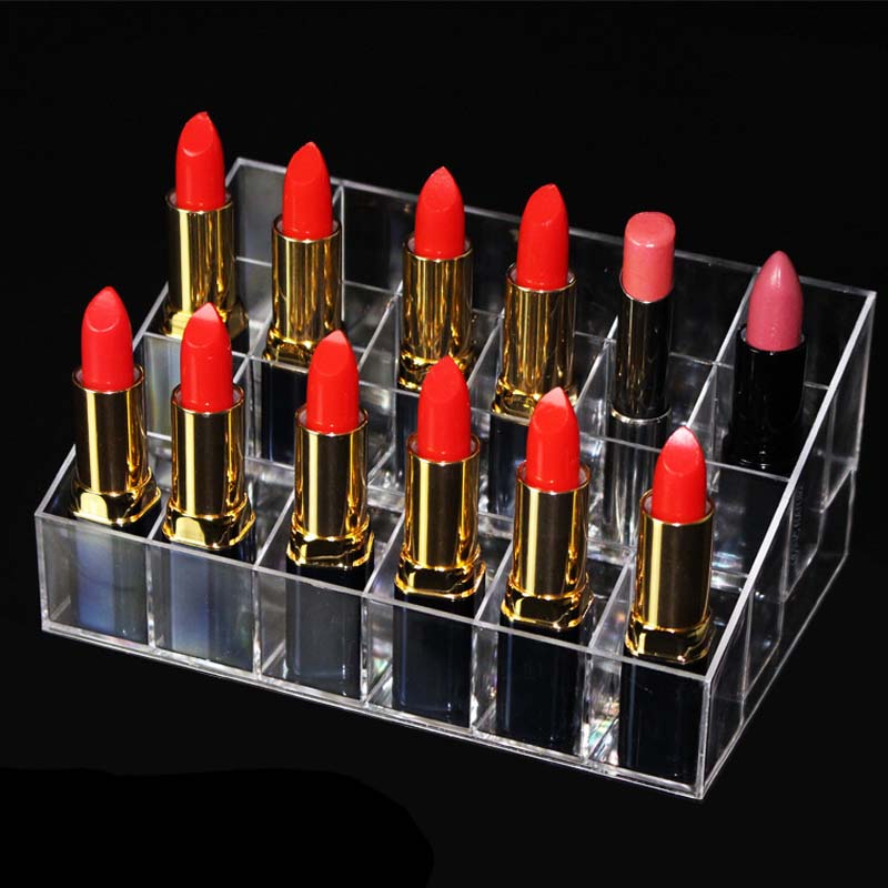 Lipstick Holder Transparent Cosmetic Stand