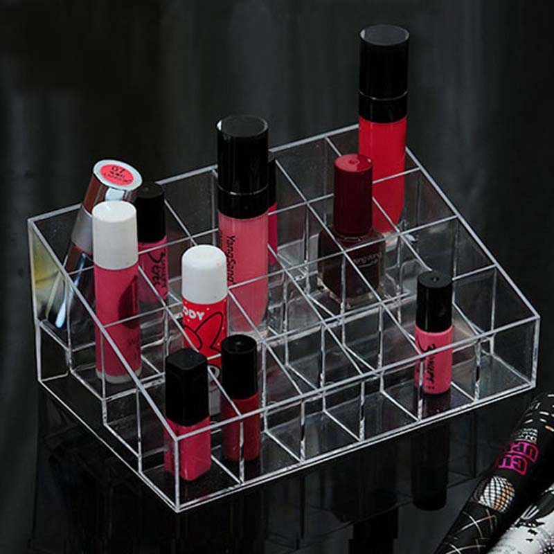 Lipstick Holder Transparent Cosmetic Stand