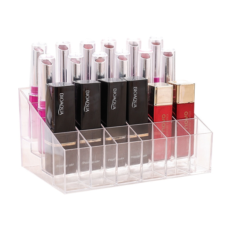 Lipstick Holder Transparent Cosmetic Stand