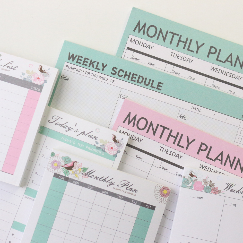 Planner Pad Desk Memo Organizer