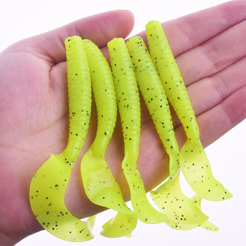 Fishing Worms 5pcs Plastic Lure