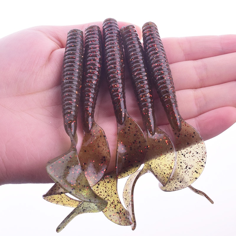 Fishing Worms 5pcs Plastic Lure