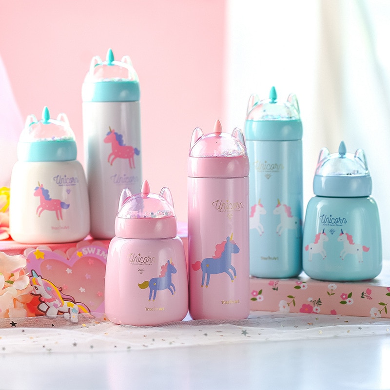 Unicorn Water Bottle Thermos Cup