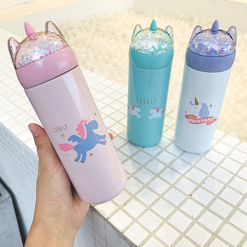 Unicorn Water Bottle Thermos Cup