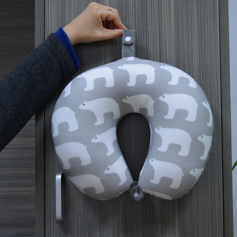 U Shaped Pillow Polar Bear Design