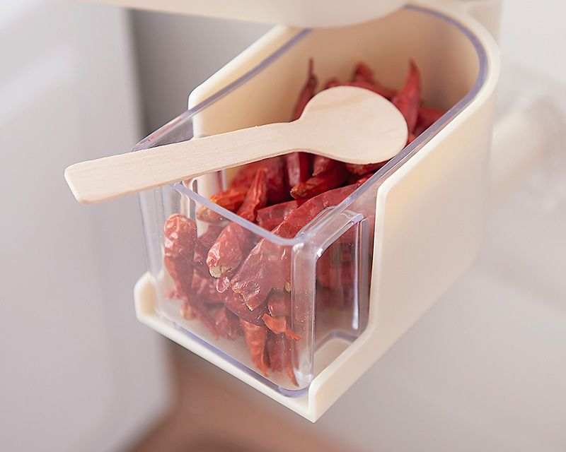 Wall Mounted Spice Rack Containers