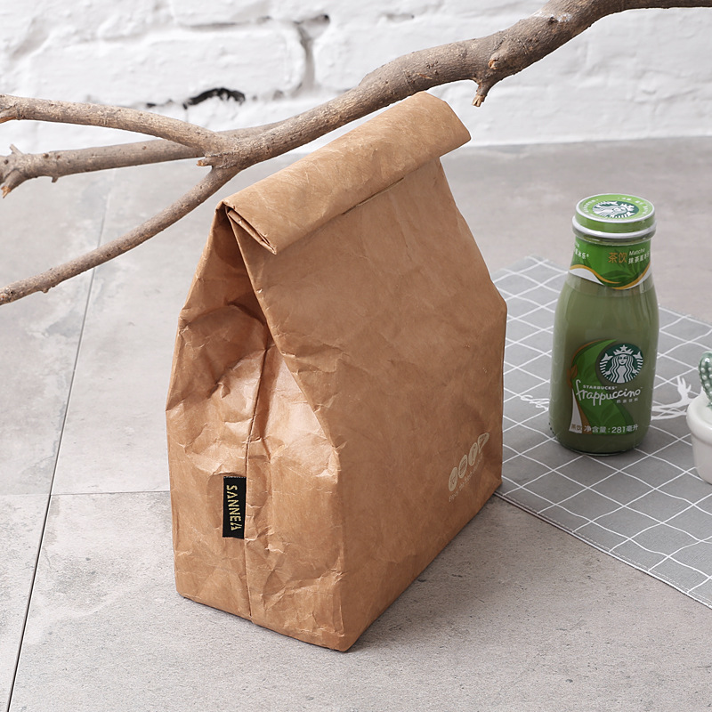 Brown Paper Bag Reusable Lunch Box