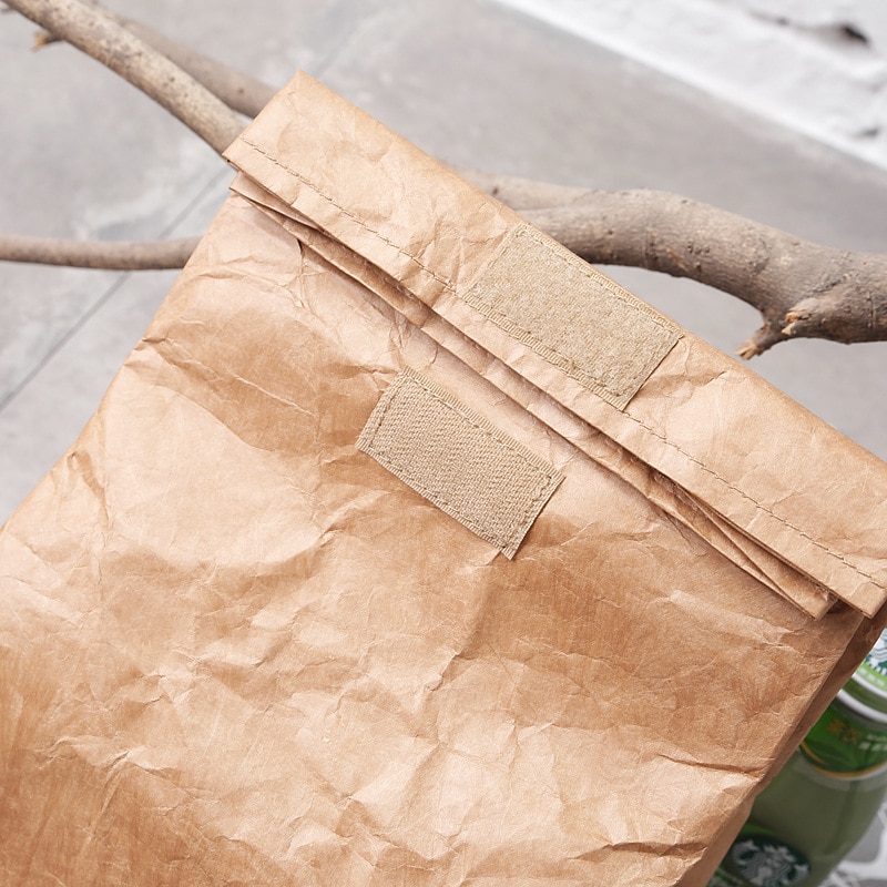 Brown Paper Bag Reusable Lunch Box