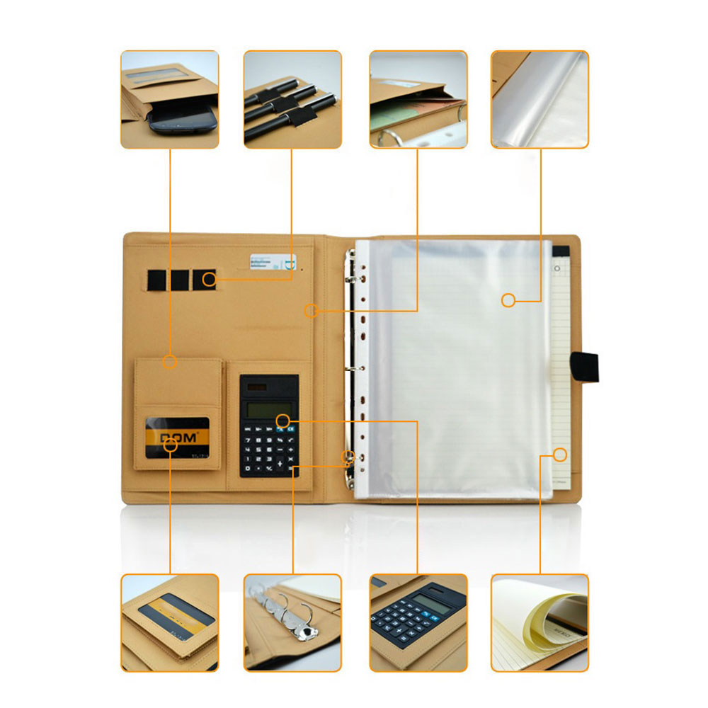 3 Ring Binder Folder with Calculator