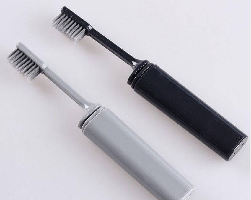 Charcoal Toothbrush Folding Travel Size