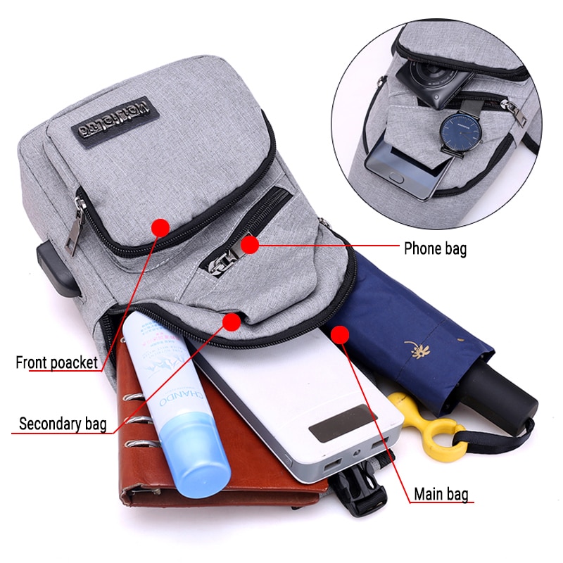 Anti-theft Bag with USB Charging