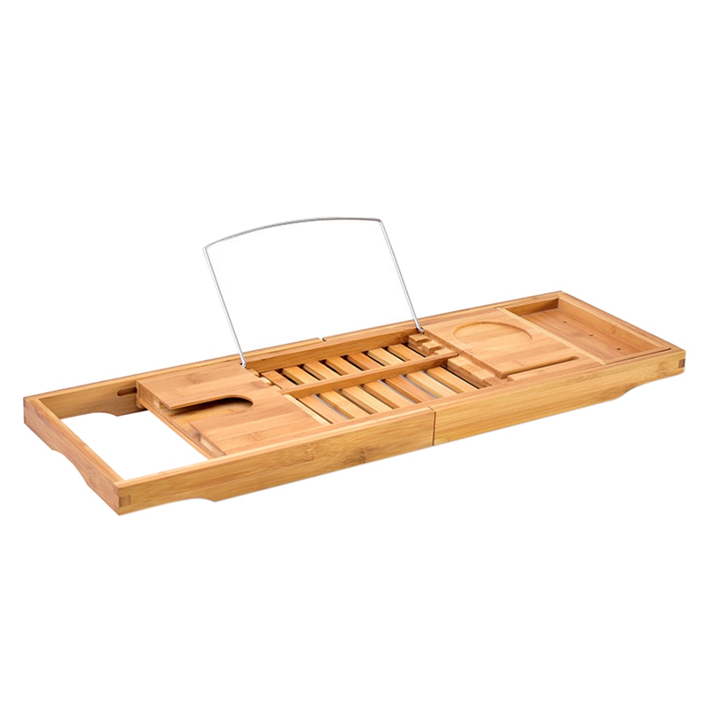 Bathtub Caddy Wooden Tray Shelf