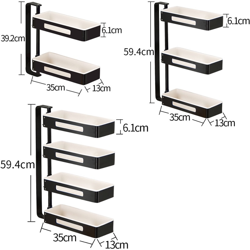 Kitchen Rack Rotatable Hanging Storage