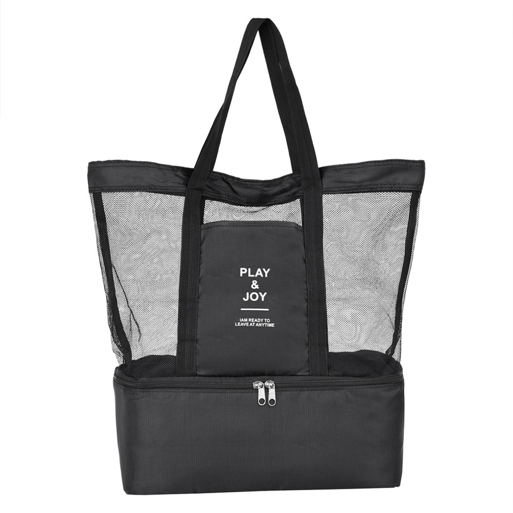 Beach Large Tote Bag with Insulated Storage