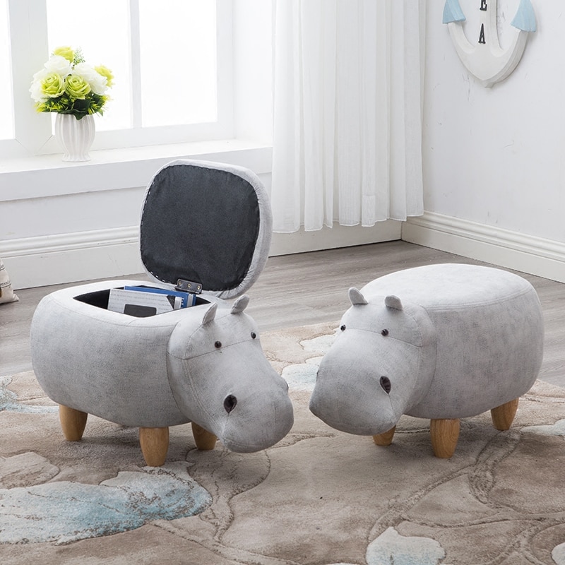 Storage Stool Hippo Kids Furniture