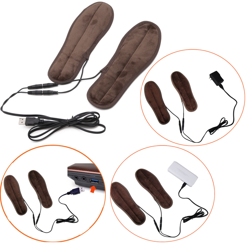 Heated Insoles Plush USB Warmer