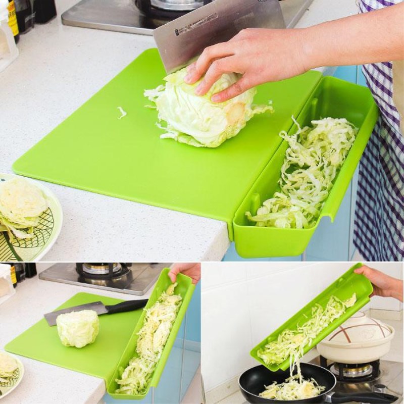 2in1 Plastic Chopping Board Non-Slip Mat