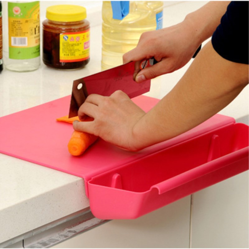 2in1 Plastic Chopping Board Non-Slip Mat