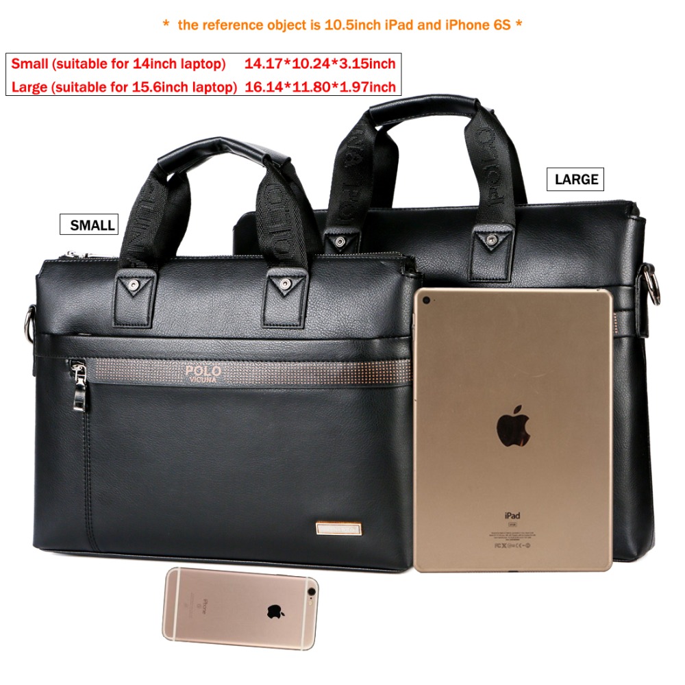 Business Men Leather Briefcase Bag