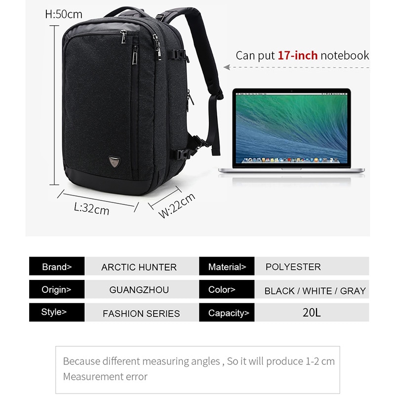 Laptop Backpack Removable Business Bag