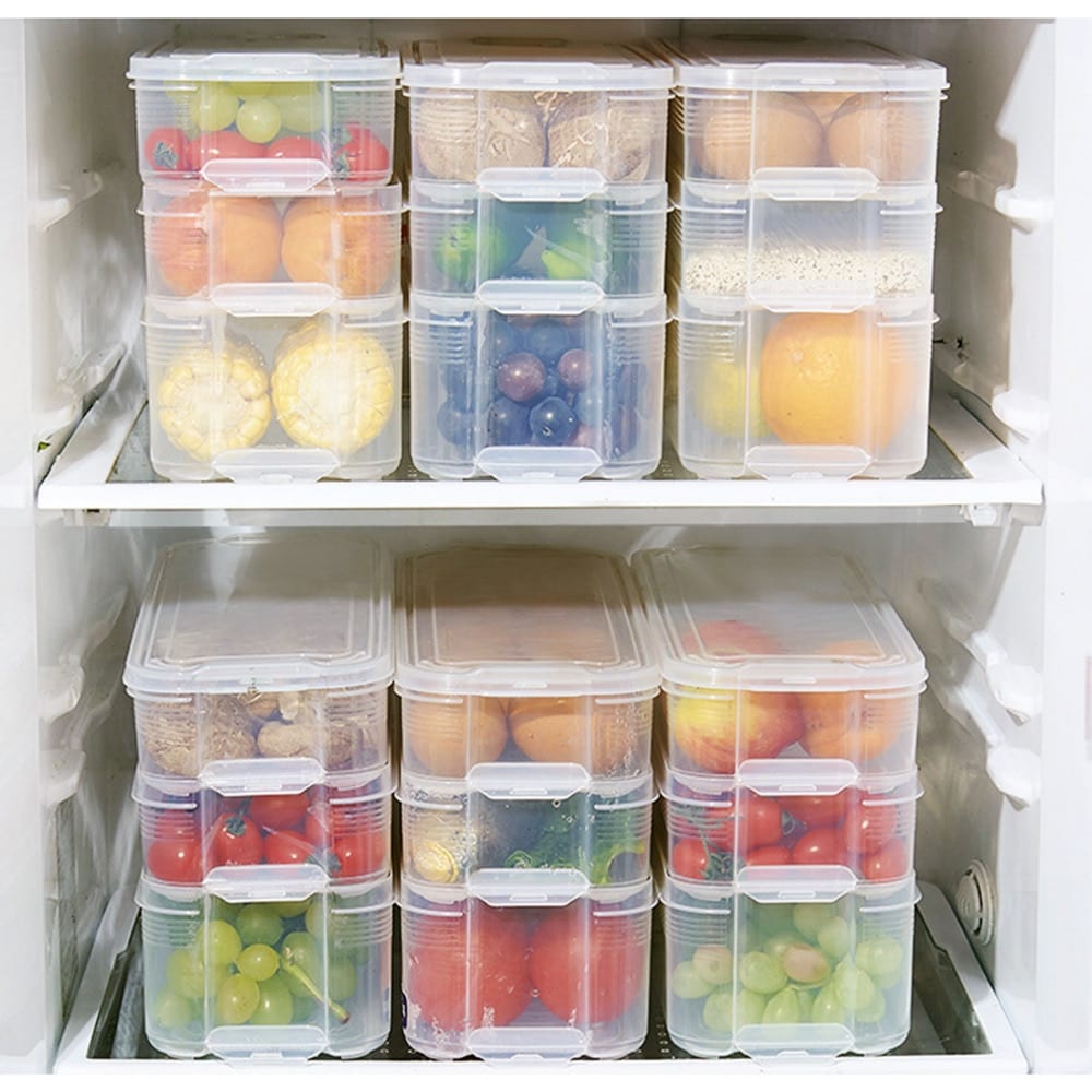 Plastic Tubs Food Container Organizer