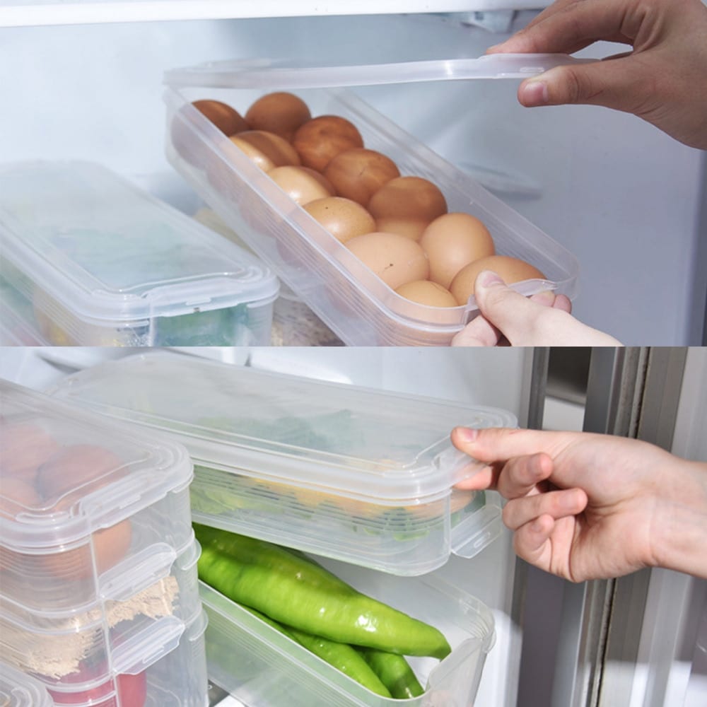 Plastic Tubs Food Container Organizer