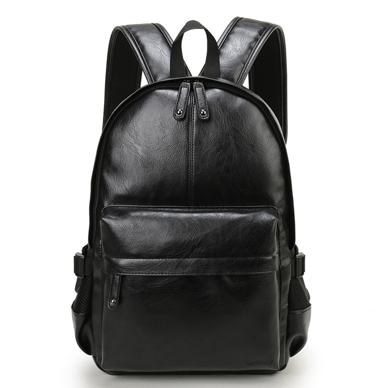 Preppy Style Mens Leather Backpack