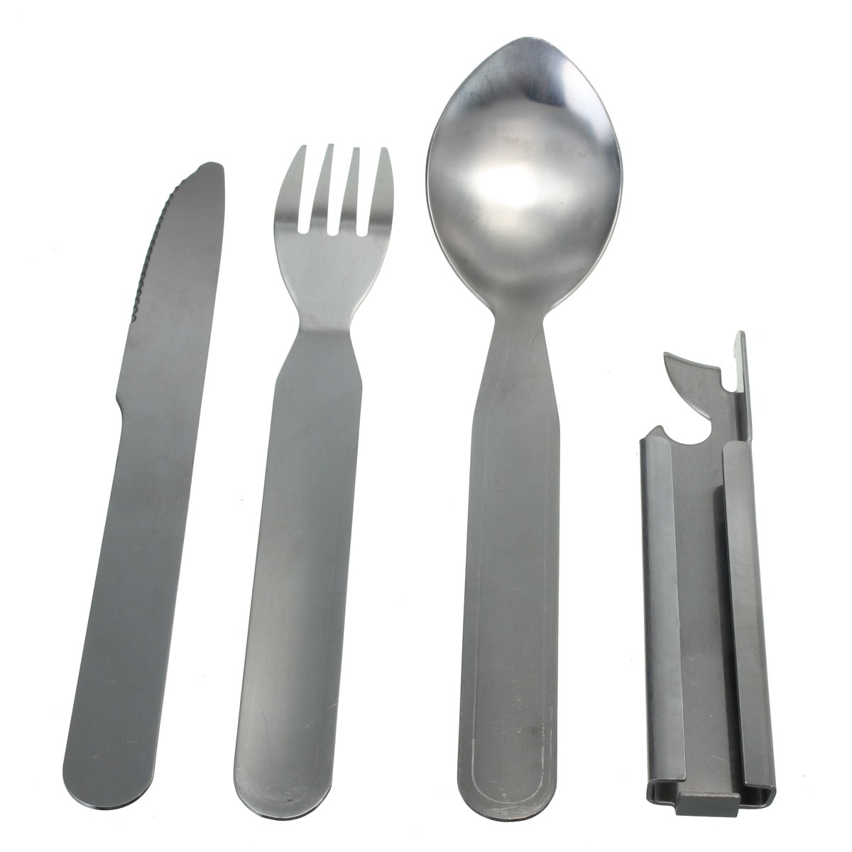 4pcs Silverware Sets Portable Utensils