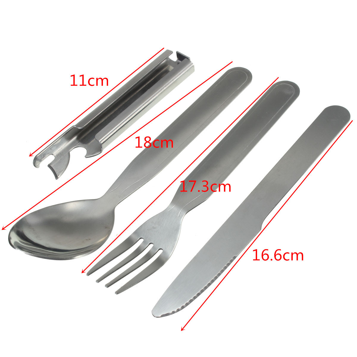 4pcs Silverware Sets Portable Utensils