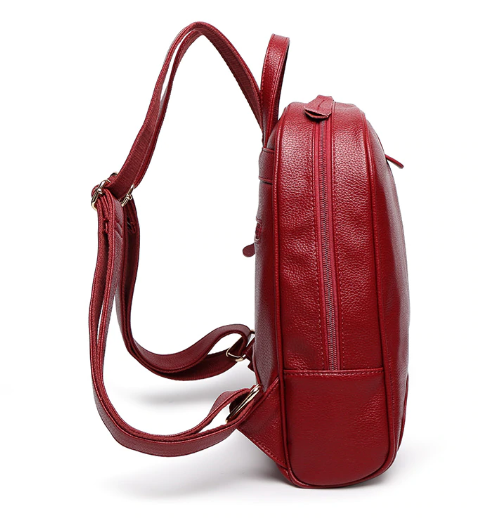 Woman Small Backpack Genuine Leather