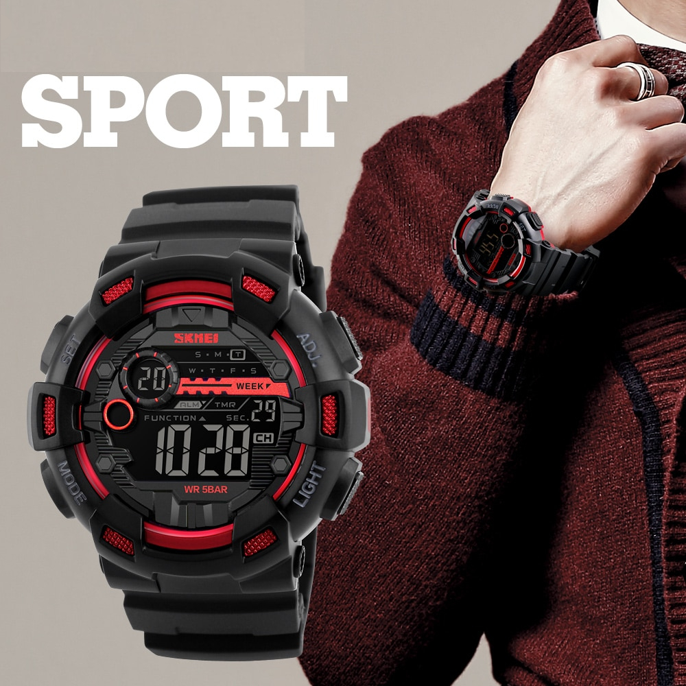 Silicone Sports Electronic Watch