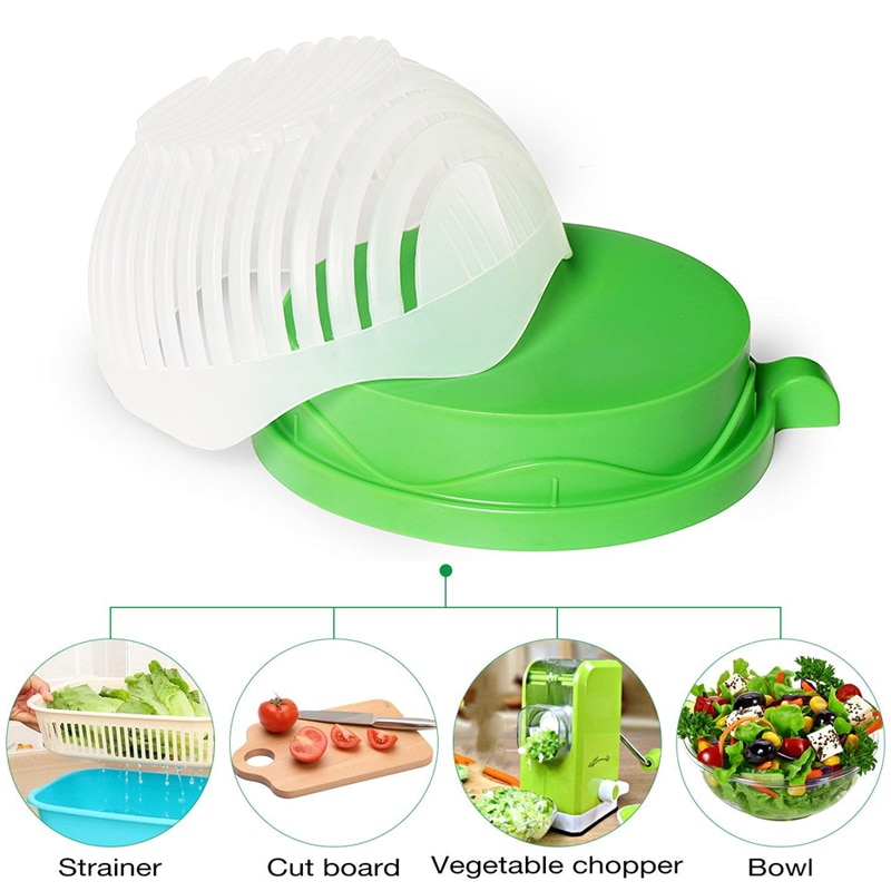 Salad Cutter Bowl Veggie Chopper