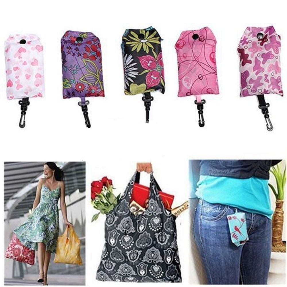 Tote Bag Foldable Carabiner Pouch