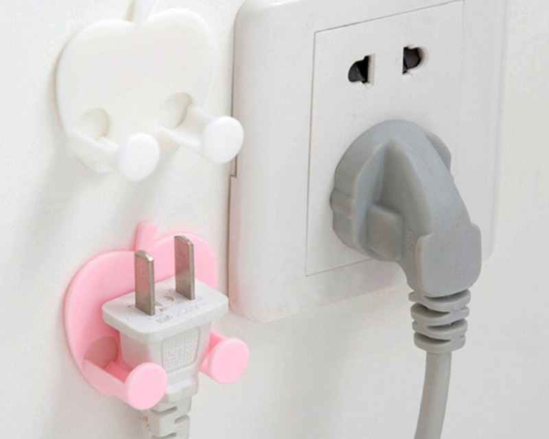 Plug Holder Sticky Wall Hooks