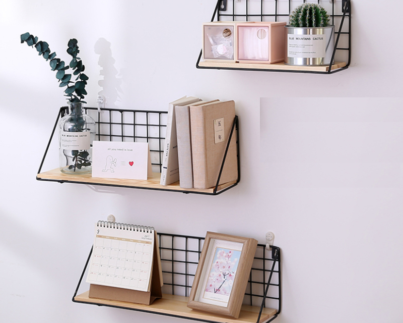 DIY Wall Rack Organizer Shelf Storage