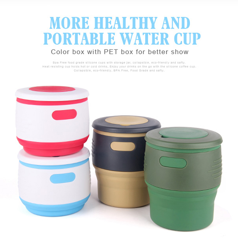 Silicone Collapsible Cup Folding Tumbler