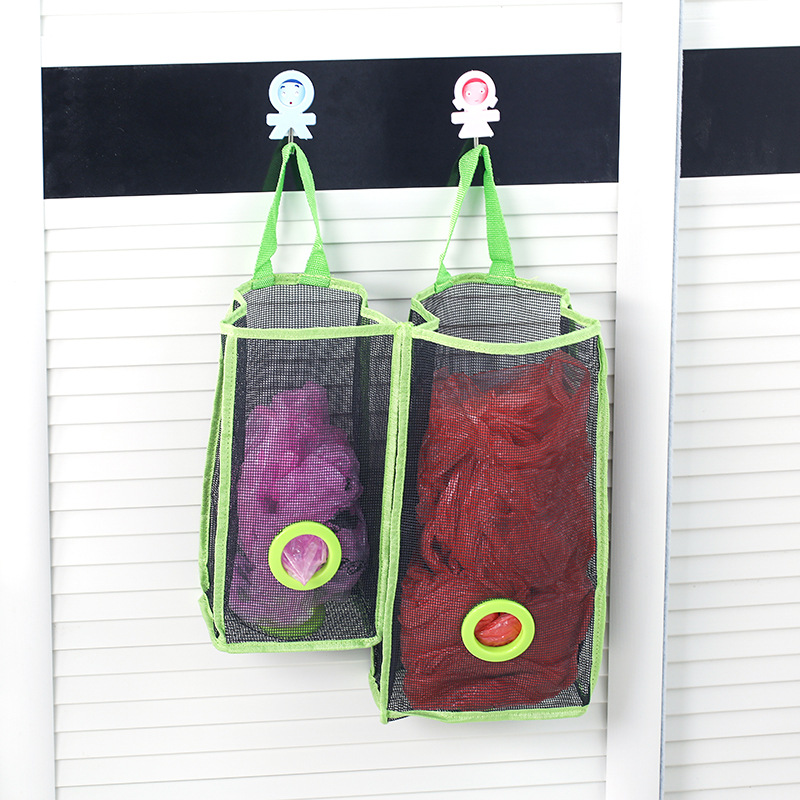 Plastic Bag Holder Mesh Storage