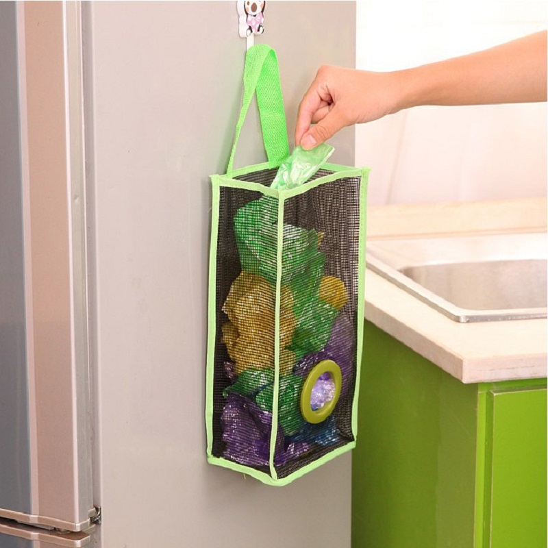 Plastic Bag Holder Mesh Storage