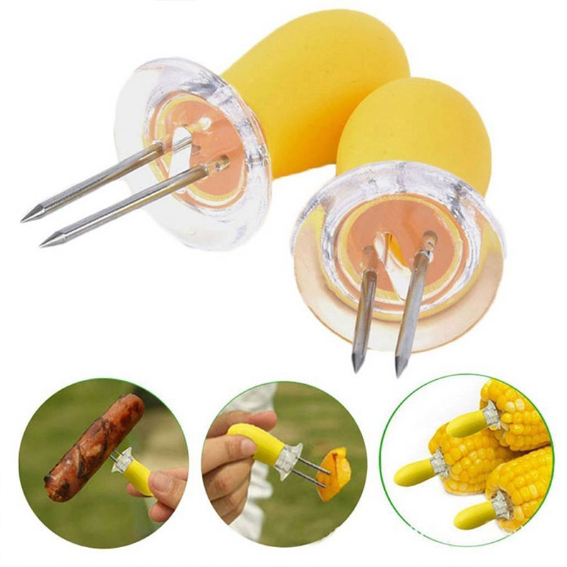 Corn Holders Stainless Steel Fork (2pcs)