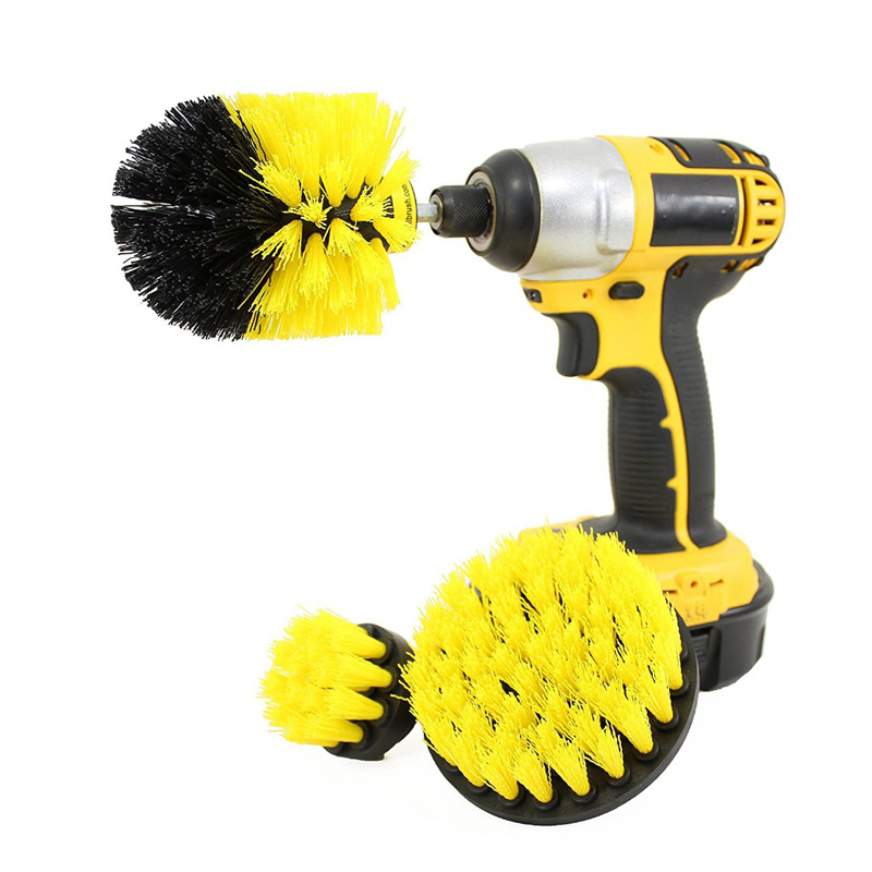 Drill Brush Scrubber Cleaning Kit (Set of 3)