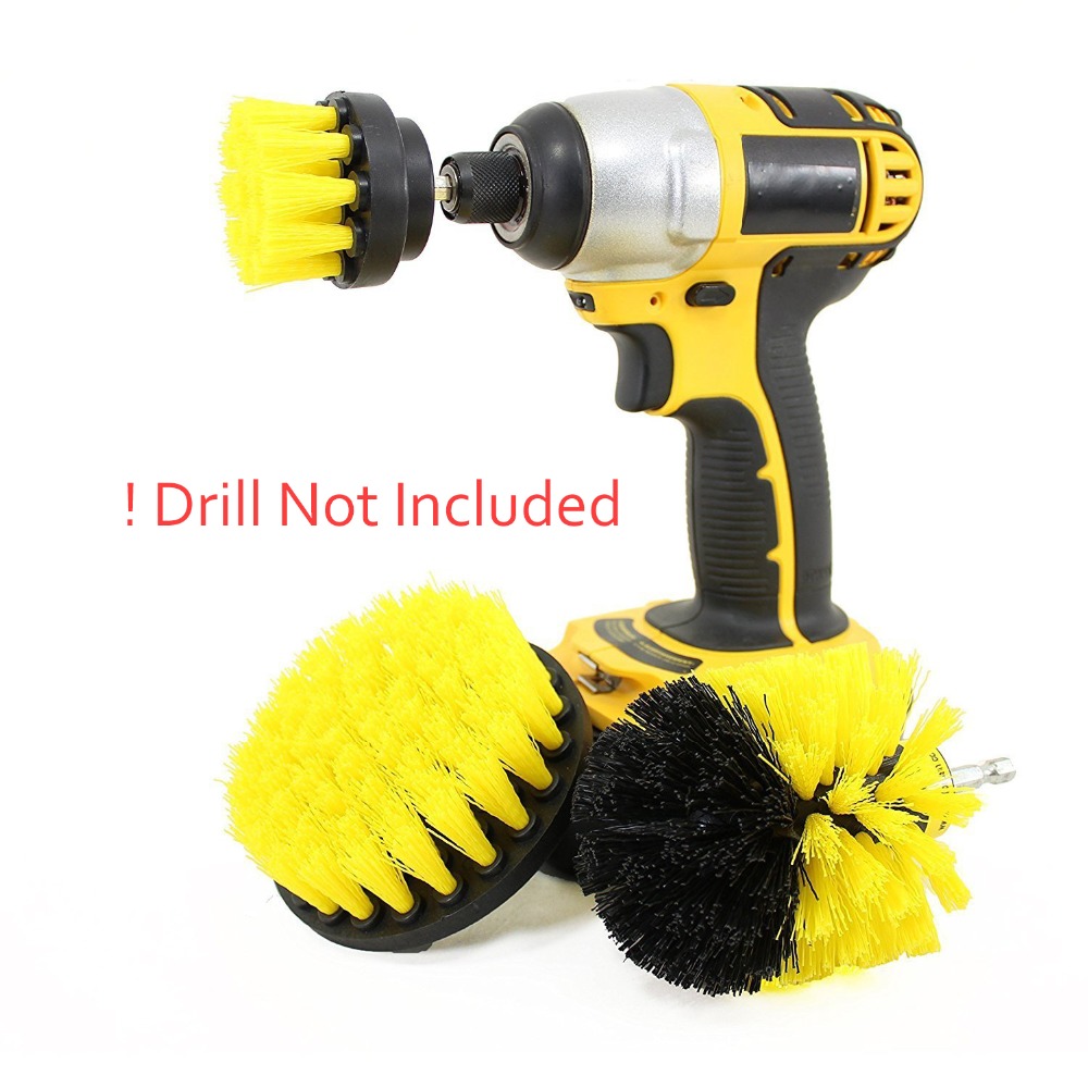 Drill Brush Scrubber Cleaning Kit (Set of 3)